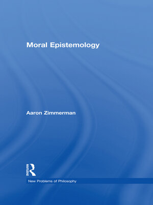 cover image of Moral Epistemology